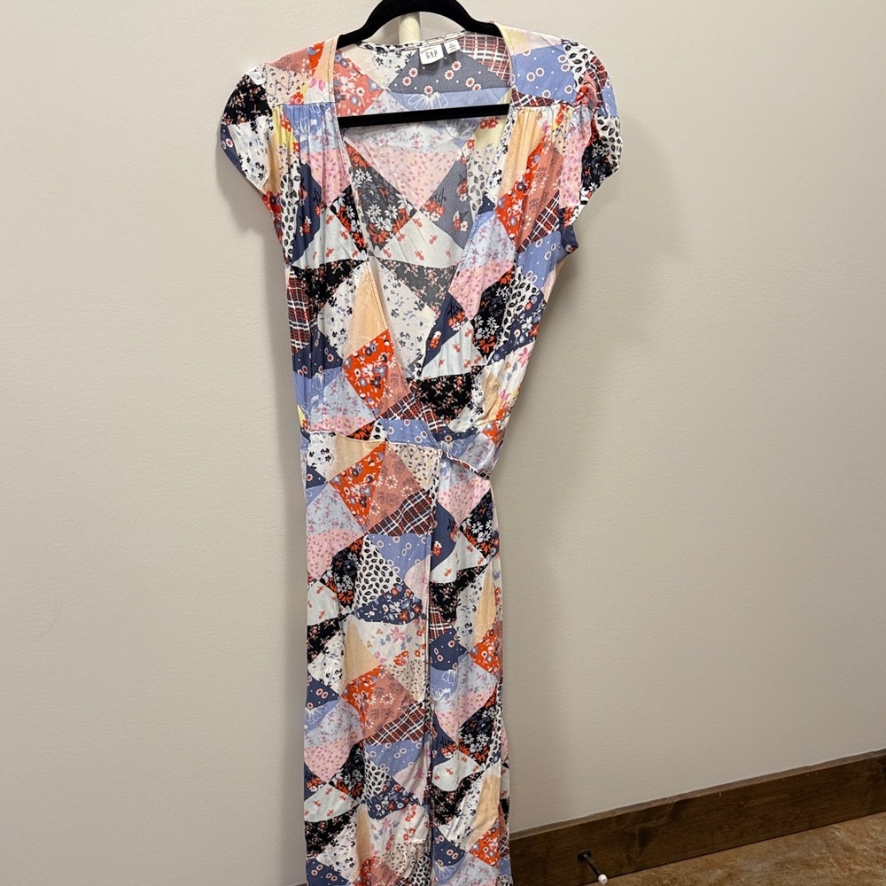GAP Colorful Patchwork Maxi Dress